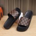Men's Mule Sandals with Beige Floral Pattern - Elegant Slides for Casual Events and Social Gatherings