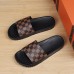 Men's Mule Sandals with Beige Floral Pattern - Elegant Slides for Casual Events and Social Gatherings