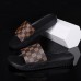 Men's Mule Sandals with Beige Floral Pattern - Elegant Slides for Casual Events and Social Gatherings