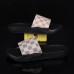 Men's Mule Sandals with Beige Floral Pattern - Elegant Slides for Casual Events and Social Gatherings