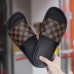 Men's Mule Sandals with Beige Floral Pattern - Elegant Slides for Casual Events and Social Gatherings