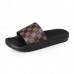 Men's Mule Sandals with Beige Floral Pattern - Elegant Slides for Casual Events and Social Gatherings