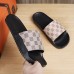 Men's Mule Sandals with Beige Floral Pattern - Elegant Slides for Casual Events and Social Gatherings