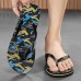 Men's Camouflage Flip-Flops with Durable Rubber Sole - Perfect for Outdoor and Beach Activities