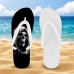 Men's Gothic Skull Flip Flops Comfortable Non-Slip Sandals with Graphic Print for Beach, Pool and Summer Outings