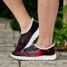 Men's Slip-On Sneakers with Red Dragon Print Lightweight and Breathable Casual Shoes for Walking, Sports and Outdoor Activities