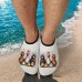 Men's Funny Beach Water Shoes - Cartoon Chicken Print, Quick-Dry Aqua Socks for Swimming, Surfing & Outdoor Activities