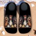 Men's Funny Beach Water Shoes - Cartoon Chicken Print, Quick-Dry Aqua Socks for Swimming, Surfing & Outdoor Activities