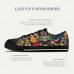 Men's Sneakers Print Shoes Plus Size Classic Casual Beach Outdoor Daily Canvas Comfortable Slip Resistant Lace-up Yellow Red Blue