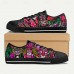 Men's Sneakers Print Shoes Plus Size Classic Casual Beach Outdoor Daily Canvas Comfortable Slip Resistant Lace-up Yellow Red Blue