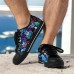 Men's Sneakers Print Shoes Plus Size Classic Casual Beach Outdoor Daily Canvas Comfortable Slip Resistant Lace-up Yellow Red Blue