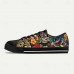 Men's Sneakers Print Shoes Plus Size Classic Casual Beach Outdoor Daily Canvas Comfortable Slip Resistant Lace-up Yellow Red Blue