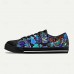 Men's Sneakers Print Shoes Plus Size Classic Casual Beach Outdoor Daily Canvas Comfortable Slip Resistant Lace-up Yellow Red Blue