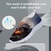 Men's Dragon Print Flyknit Sneakers - Lightweight Athletic Shoes for Running, Gym and Casual Wear
