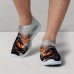 Men's Dragon Print Flyknit Sneakers - Lightweight Athletic Shoes for Running, Gym and Casual Wear