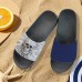 Men's Skull Print Slide Sandals Lightweight Non-Slip Beach Slippers for Casual Summer Wear, Poolside or Seaside Vacation