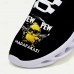 Men's Funny Graphic Print Flyknit Sneakers - Lightweight Breathable Casual Shoes for Running and Everyday Style