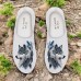 Men's Wolf Print Breathable Mesh Sneakers - Lightweight Casual Athletic Shoes for Fitness and Outdoor Activities
