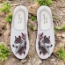 Men's Wolf Print Breathable Mesh Sneakers - Lightweight Casual Athletic Shoes for Fitness and Outdoor Activities