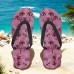 Unisex Tropical Sunset Flip Flops Vibrant Beach Sandals with Palm Tree Print for Summer, Pool and Vacation Wear