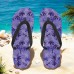 Unisex Tropical Sunset Flip Flops Vibrant Beach Sandals with Palm Tree Print for Summer, Pool and Vacation Wear