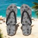 Unisex Tropical Sunset Flip Flops Vibrant Beach Sandals with Palm Tree Print for Summer, Pool and Vacation Wear