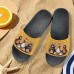 Women's Funny Chicken Print Slide Sandals Comfortable Casual Slides for Summer & Beachwear