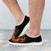 Men's Dragon Print Mesh Slip-On Sneakers - Lightweight Breathable Athletic Shoes for Running, Gym and Casual Wear