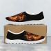 Men's Dragon Print Mesh Slip-On Sneakers - Lightweight Breathable Athletic Shoes for Running, Gym and Casual Wear