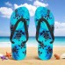 Men鈥檚 Sea Turtle Printed Flip Flops Beach Inspired & Comfortable Style for Beach Outings, Surfing & Tropical Vacations