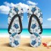 Men鈥檚 Sea Turtle Printed Flip Flops Beach Inspired & Comfortable Style for Beach Outings, Surfing & Tropical Vacations