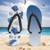 Men鈥檚 Sea Turtle Printed Flip Flops Beach Inspired & Comfortable Style for Beach Outings, Surfing & Tropical Vacations