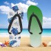 Men鈥檚 Sea Turtle Printed Flip Flops Beach Inspired & Comfortable Style for Beach Outings, Surfing & Tropical Vacations