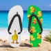 Men鈥檚 Duck Printed Flip Flops Fun & Casual Style for Beach Walks, Outdoor Summer Parties & Poolside Lounging