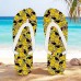 Men鈥檚 Duck Printed Flip Flops Fun & Casual Style for Beach Walks, Outdoor Summer Parties & Poolside Lounging
