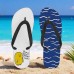 Men鈥檚 Duck Printed Flip Flops Fun & Casual Style for Beach Walks, Outdoor Summer Parties & Poolside Lounging