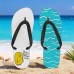 Men鈥檚 Duck Printed Flip Flops Fun & Casual Style for Beach Walks, Outdoor Summer Parties & Poolside Lounging
