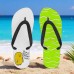 Men鈥檚 Duck Printed Flip Flops Fun & Casual Style for Beach Walks, Outdoor Summer Parties & Poolside Lounging