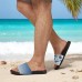 Men鈥檚 Sea Turtle Printed Slide Sandals Trendy & Practical Style for Men in Beach Holidays, Water Park Visits & Coastal Walks