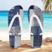 Men鈥檚 Blue Leaf Printed Flip Flops Tropical & Stylish Style for Beach Vacations, Island Hopping & Beachside Dinners