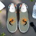 Men's Breathable Tribal Print Slip-On Walking Sneakers Lightweight Flyknit Mesh Shoes for Casual Outdoor Activities