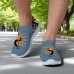Men's Breathable Tribal Print Slip-On Walking Sneakers Lightweight Flyknit Mesh Shoes for Casual Outdoor Activities