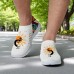 Men's Breathable Tribal Print Slip-On Walking Sneakers Lightweight Flyknit Mesh Shoes for Casual Outdoor Activities