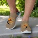 Men's Breathable Tribal Print Slip-On Walking Sneakers Lightweight Flyknit Mesh Shoes for Casual Outdoor Activities