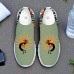 Men's Breathable Tribal Print Slip-On Walking Sneakers Lightweight Flyknit Mesh Shoes for Casual Outdoor Activities
