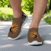 Men's Breathable Tribal Print Slip-On Walking Sneakers Lightweight Flyknit Mesh Shoes for Casual Outdoor Activities