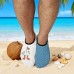 Men's Cartoon & Nautical Prints Quick-Dry Aqua Socks Lightweight Beach Water Shoes | Slip-Resistant Barefoot Surf Shoes for Swimming, Yoga & Pool