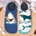 Men's Cartoon & Nautical Prints Quick-Dry Aqua Socks Lightweight Beach Water Shoes | Slip-Resistant Barefoot Surf Shoes for Swimming, Yoga & Pool