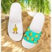 Men鈥檚 Duck-printed Slide Sandals Laid - Back & Cool Style for Men in Summer Beach Trips, Barbecues & Casual Outdoor Gatherings