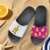 Men鈥檚 Duck-printed Slide Sandals Laid - Back & Cool Style for Men in Summer Beach Trips, Barbecues & Casual Outdoor Gatherings